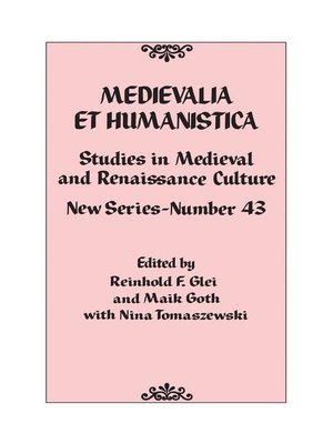 cover image of Medievalia et Humanistica, No. 43